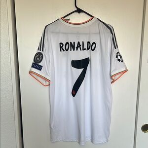 Adidas Real Madrid 2014 Final Jersey RONALDO #7  size XL EUC!